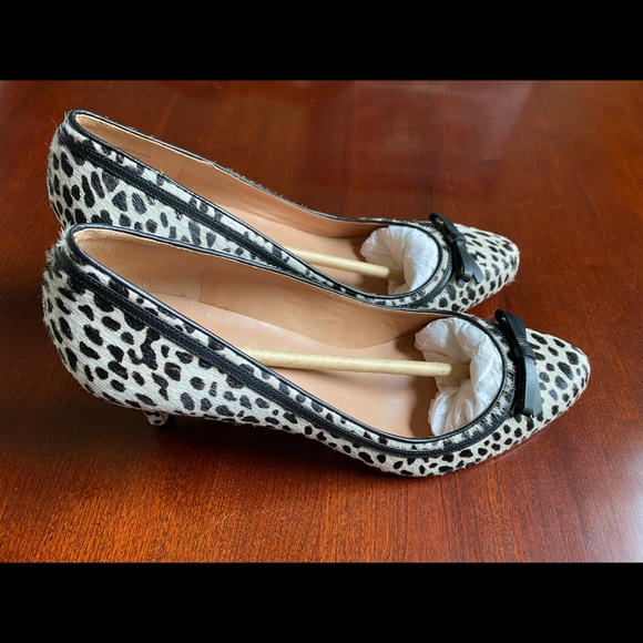 Black leopard print heels - Picture 2 of 6
